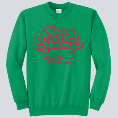 Adult Crewneck - Winter - Merry Christmas Red Thumbnail