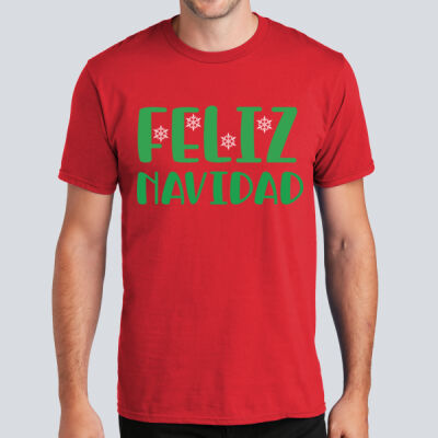 Adult T-Shirt - Winter - Feliz Navidad Green Thumbnail