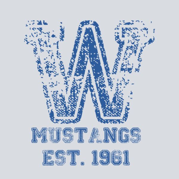 Distressed W - Blue Thumbnail